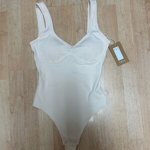 TEAL Women's Cream Bodysuit